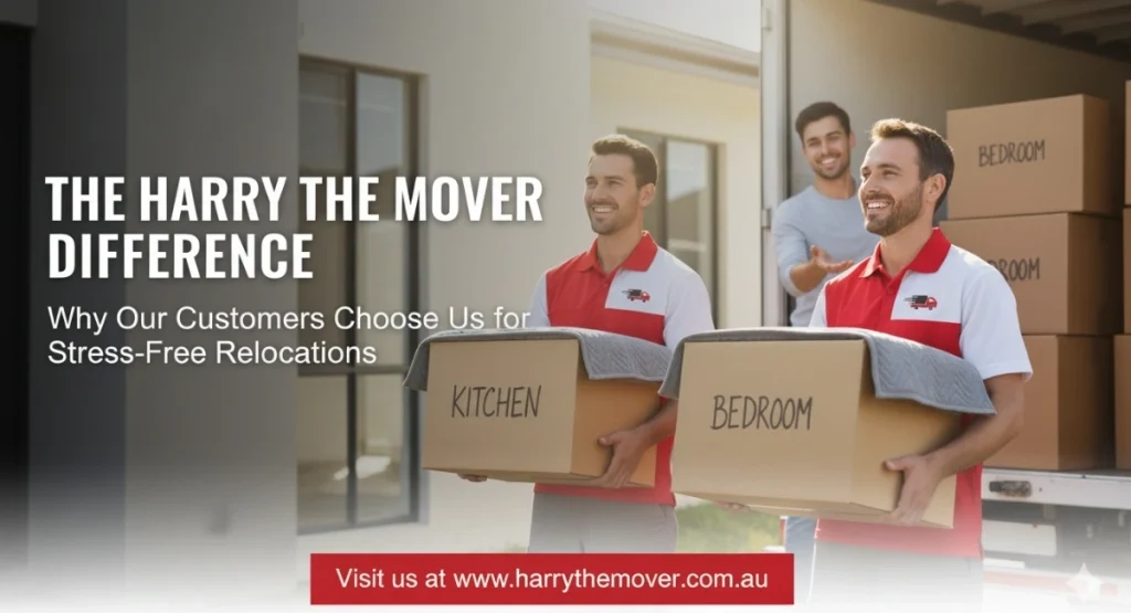 Professional house movers in Melbourne carrying boxes for a stress-free home relocation.
