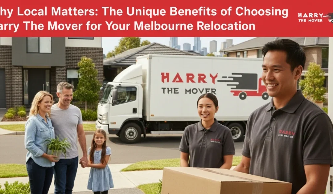 Professional Melbourne movers from Harry The Mover helping a happy family relocate to their new home.
